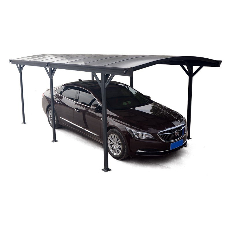 0 Carport en Aluminium anthracite 3×6,47m